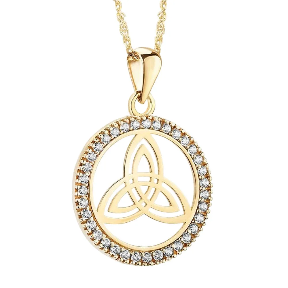 10K Gold Trinity Knot Necklace