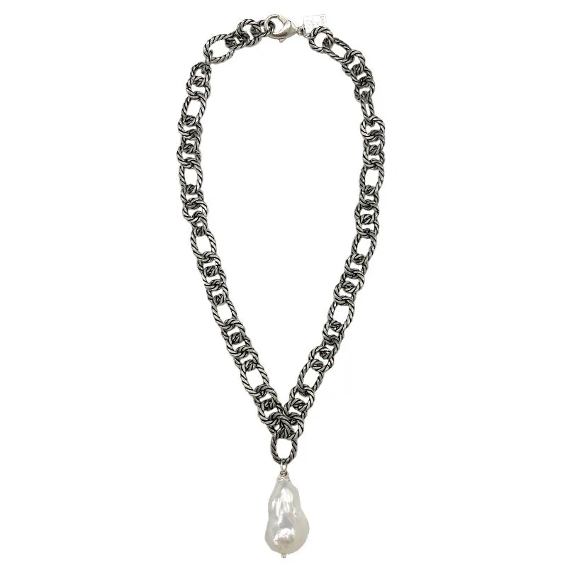 159-01-S | THE KARL CHAIN CHOKER IN SILVER