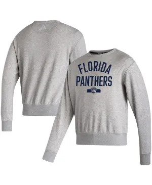 adidas Men's Gray Vintage Florida Panthers Hoodie Gray