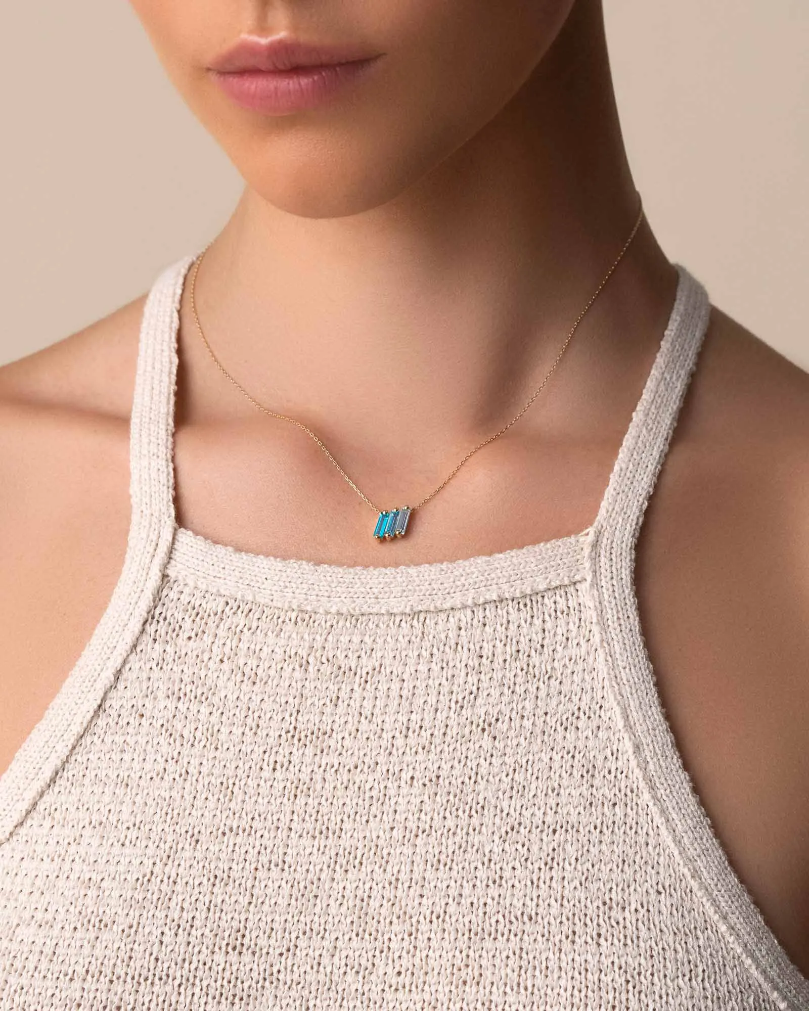 Amalfi Midi Light Blue Ombre Pendant