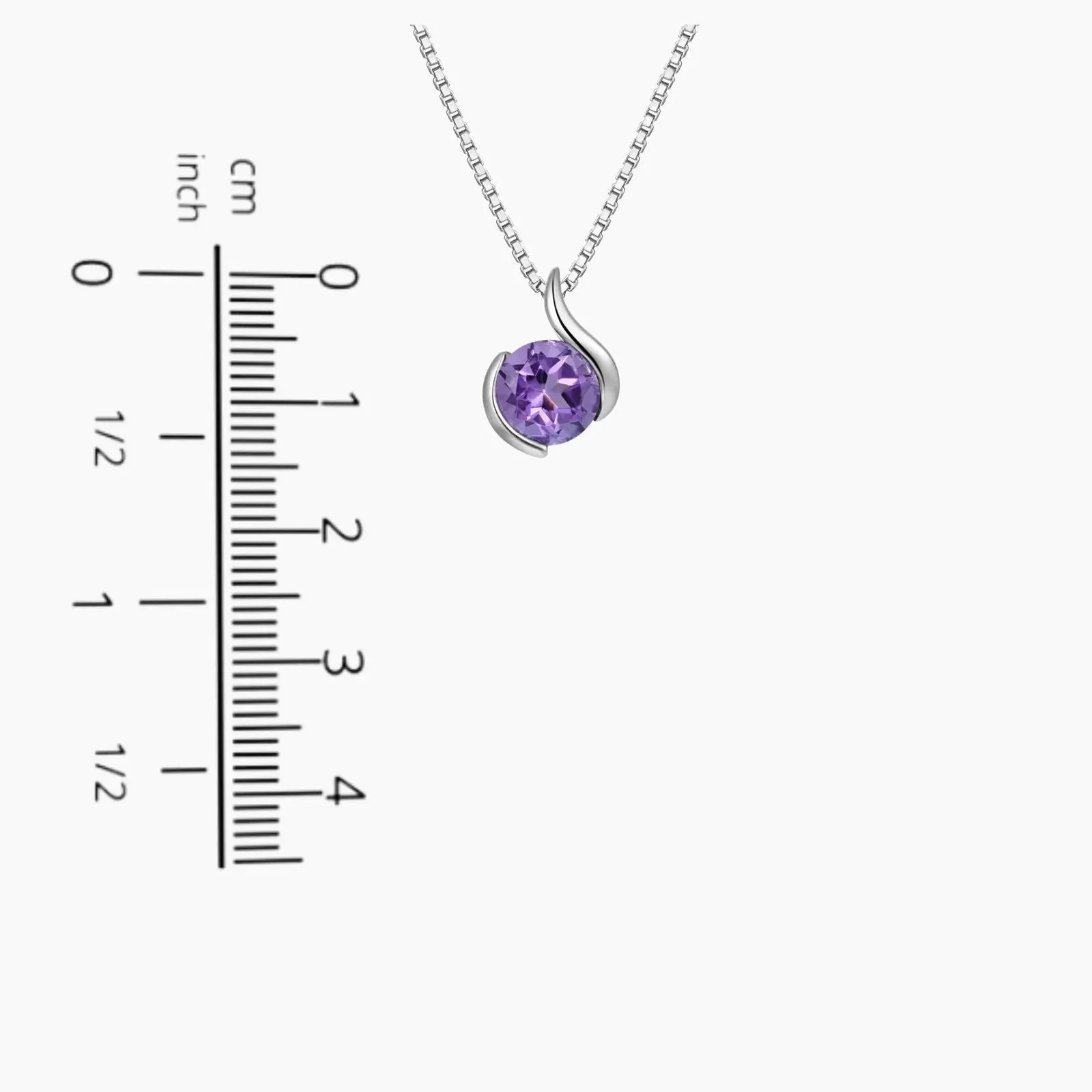 Amethyst Monarch Pendant – Timeless Gift for Her | Sterling Silver