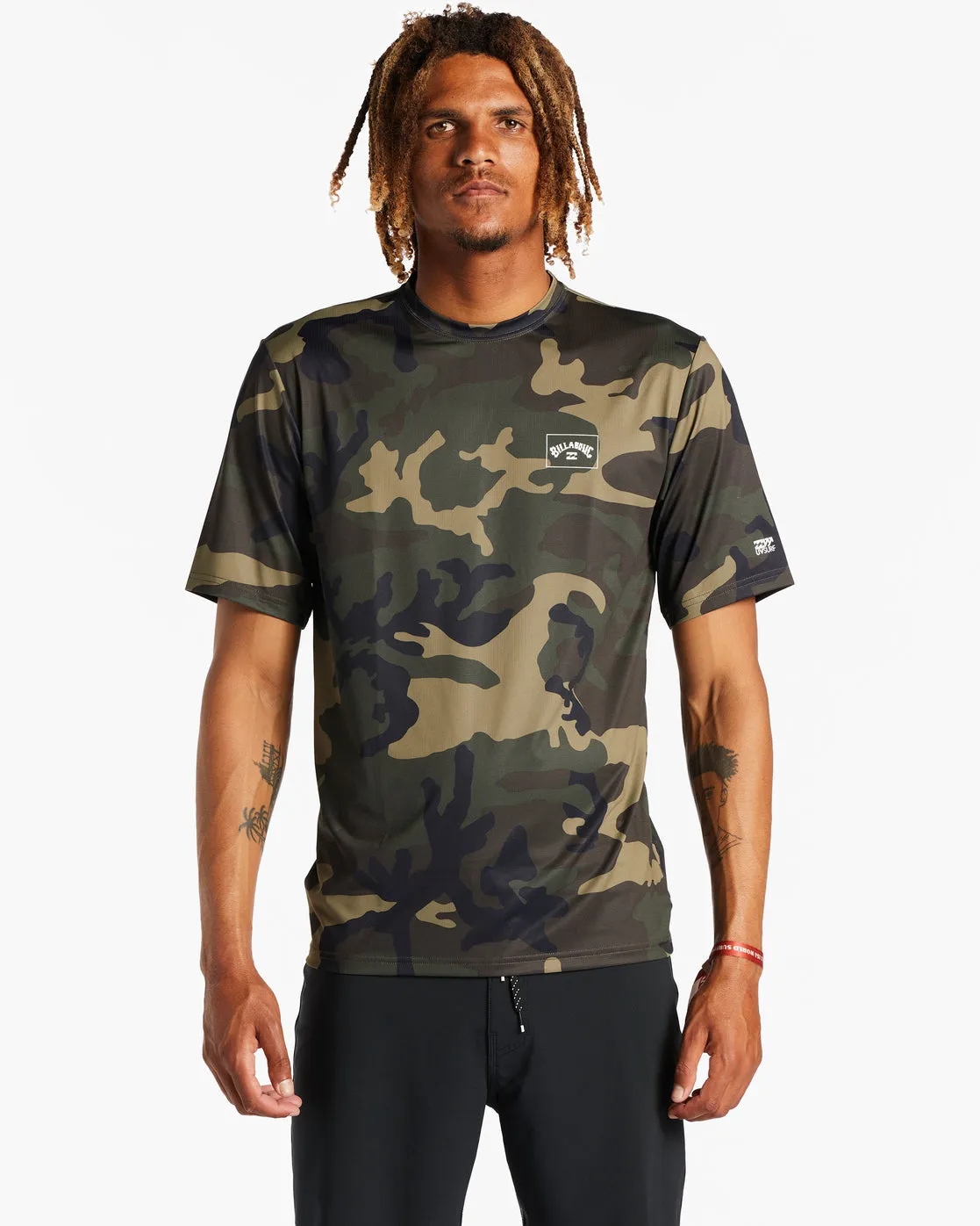 Arch Mesh Loose Fit Upf 50  Short Sleeve Surf Tee - Surplus