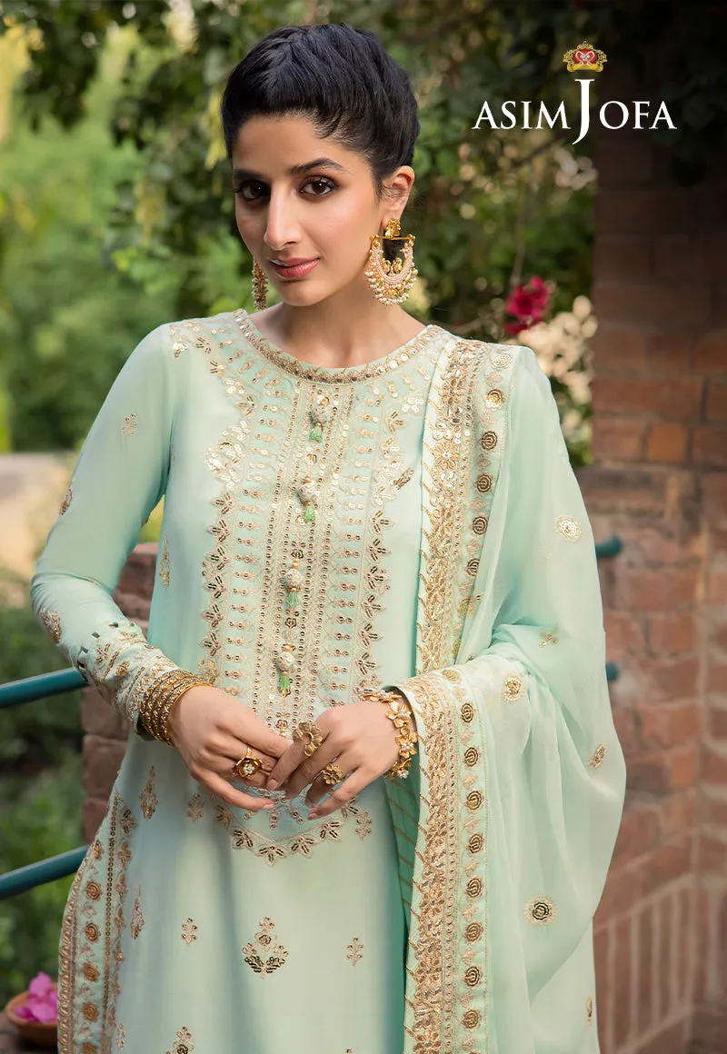 Asim Jofa Shadow Work Lawn Silk Collection – AJSW-11