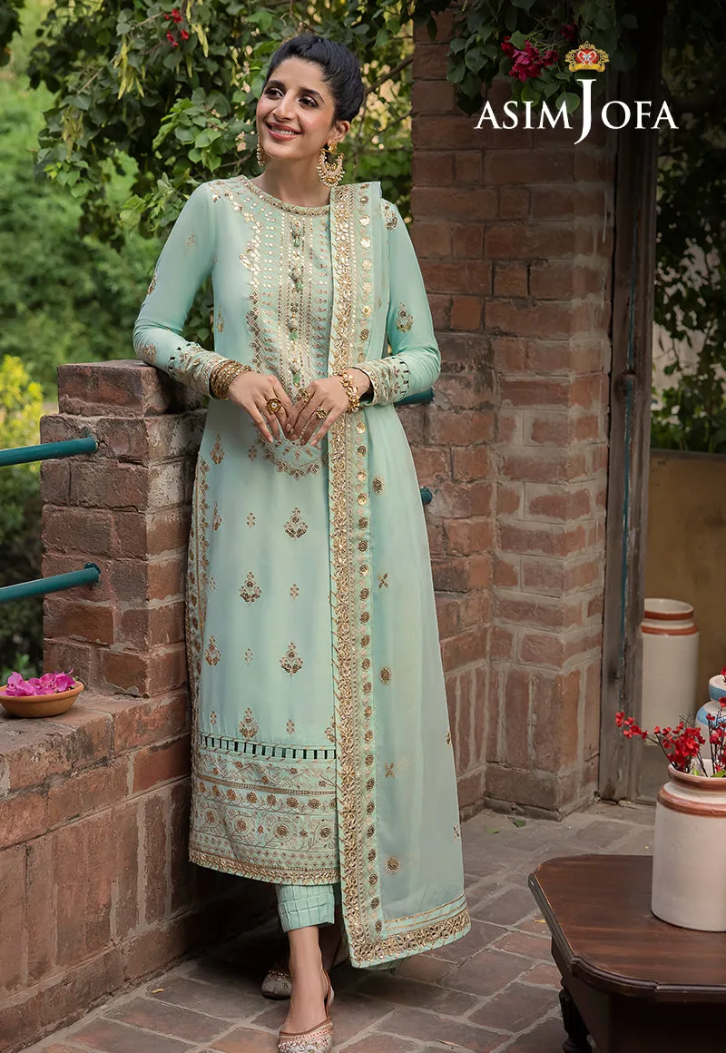 Asim Jofa Shadow Work Lawn Silk Collection – AJSW-11