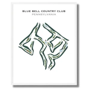 Blue Bell Country Club, Pennsylvania - Printed Golf Courses