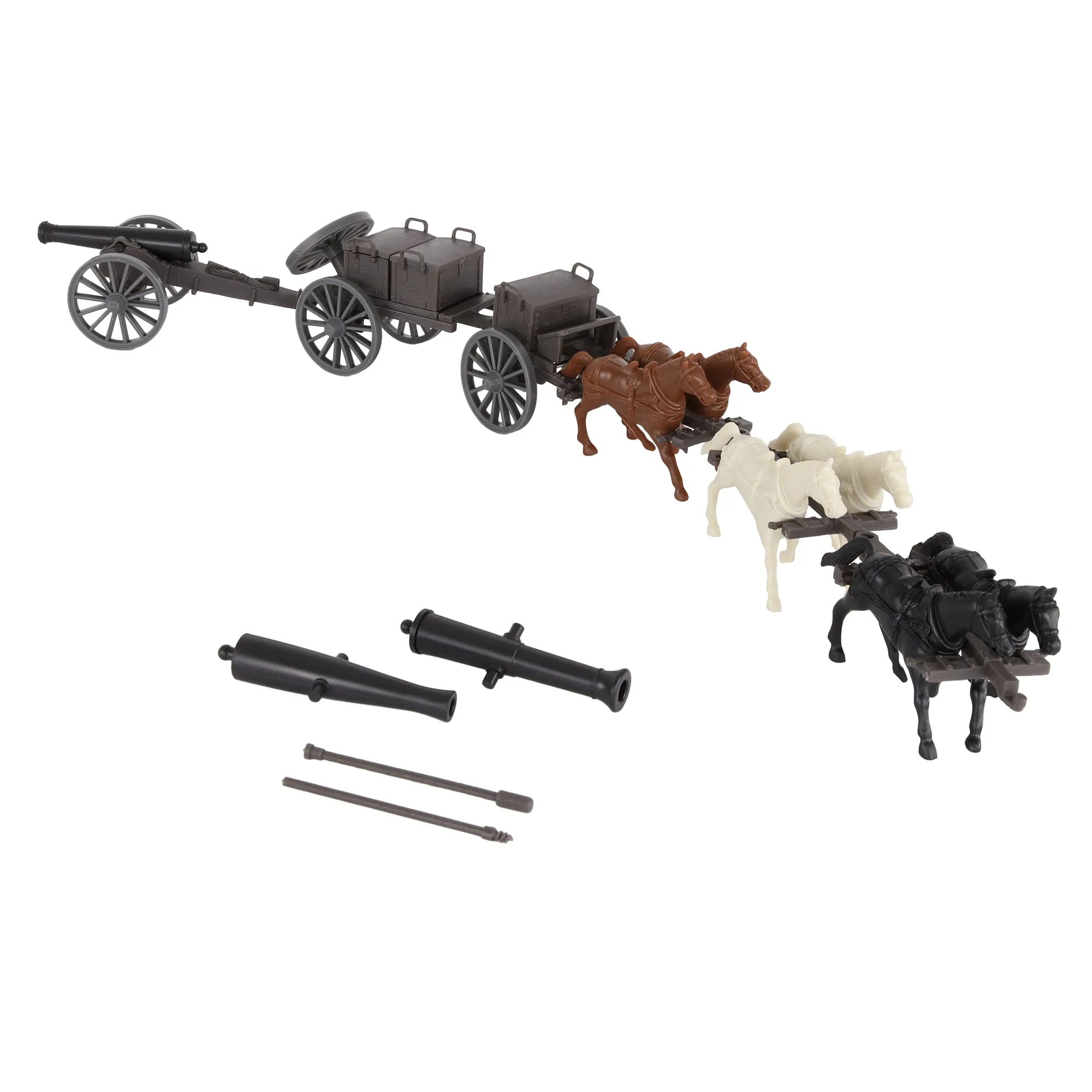 BMC CTS American Civil War Artillery Horse Wagon - Cannon Limber Caisson Playset