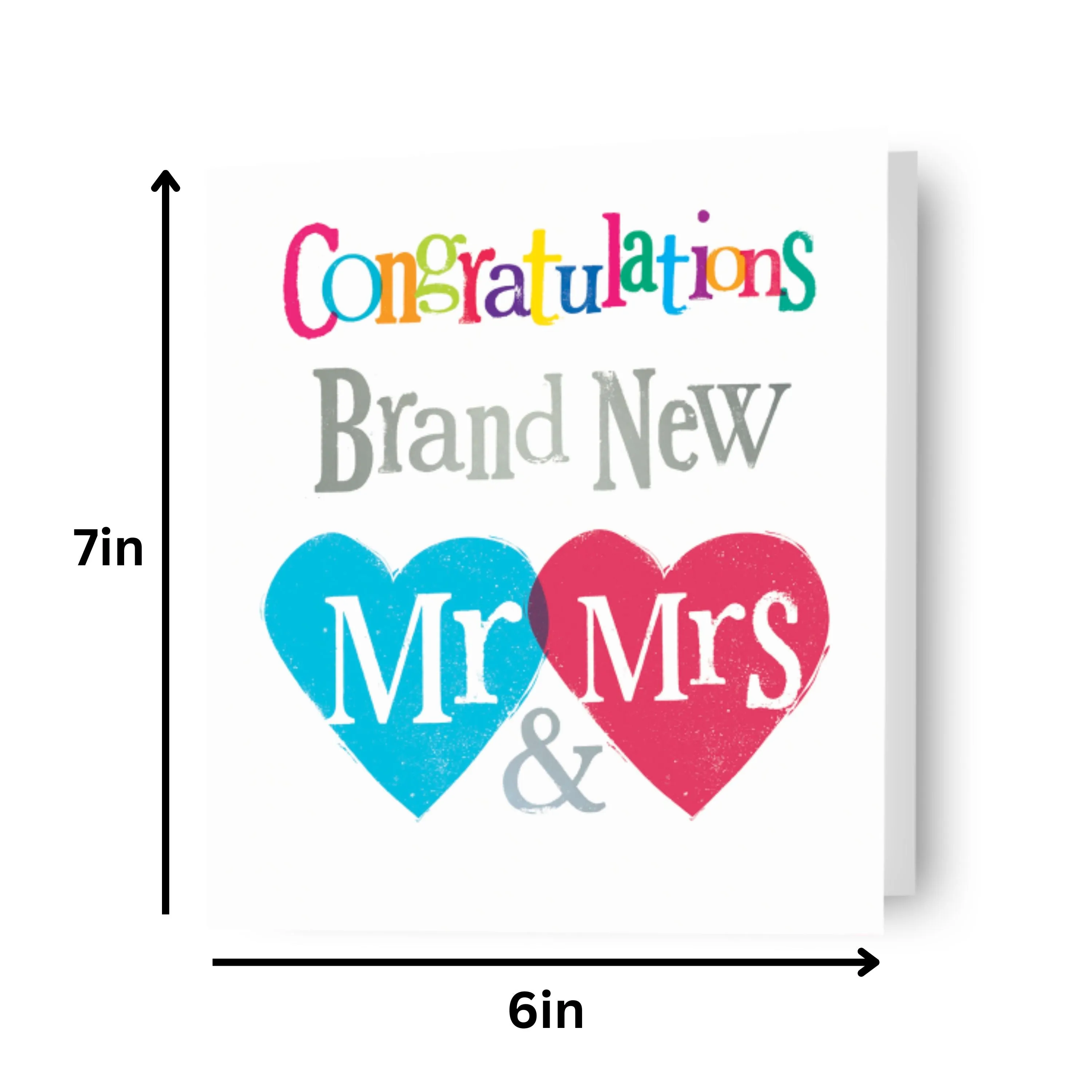 Brightside 'Brand New Mr & Mrs' Wedding Card