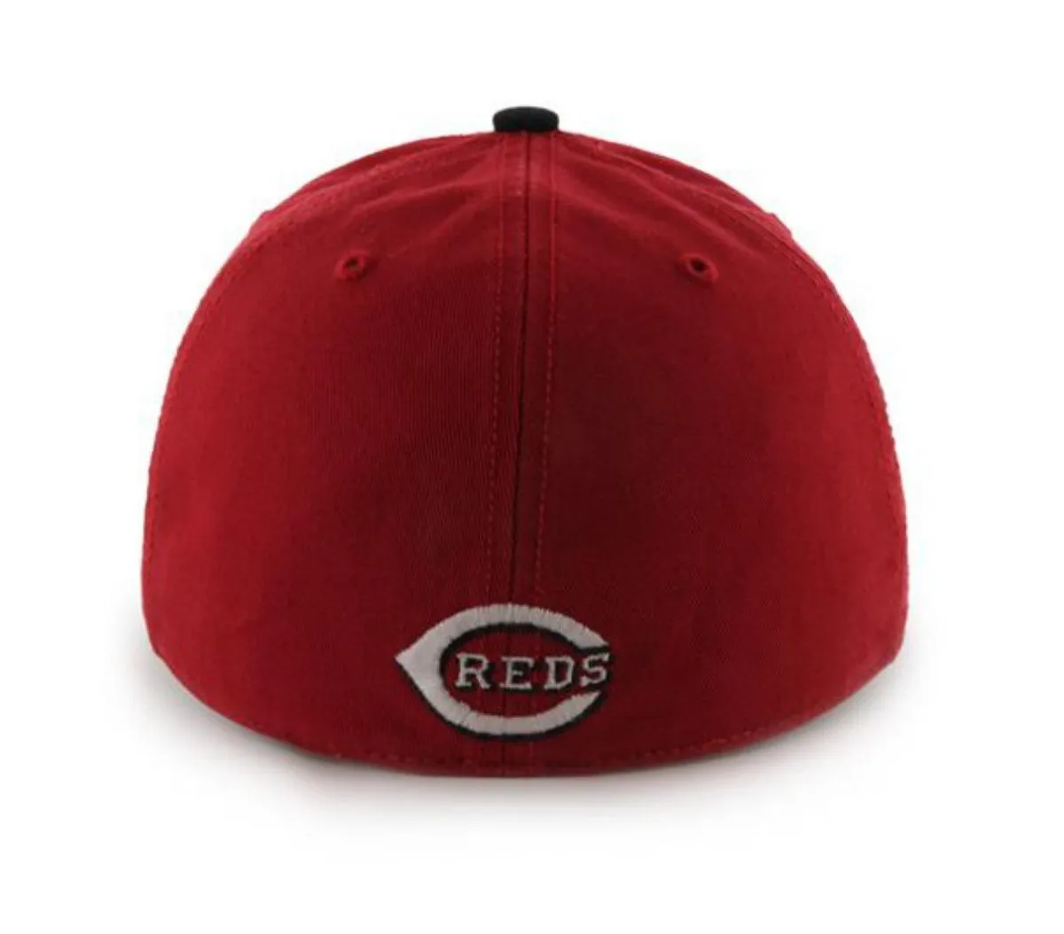 Cincinnati Reds 47 Brand Red Black The Franchise Fitted Hat Cap