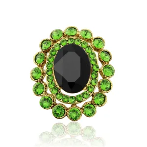 Green Goddess Cocktail Ring