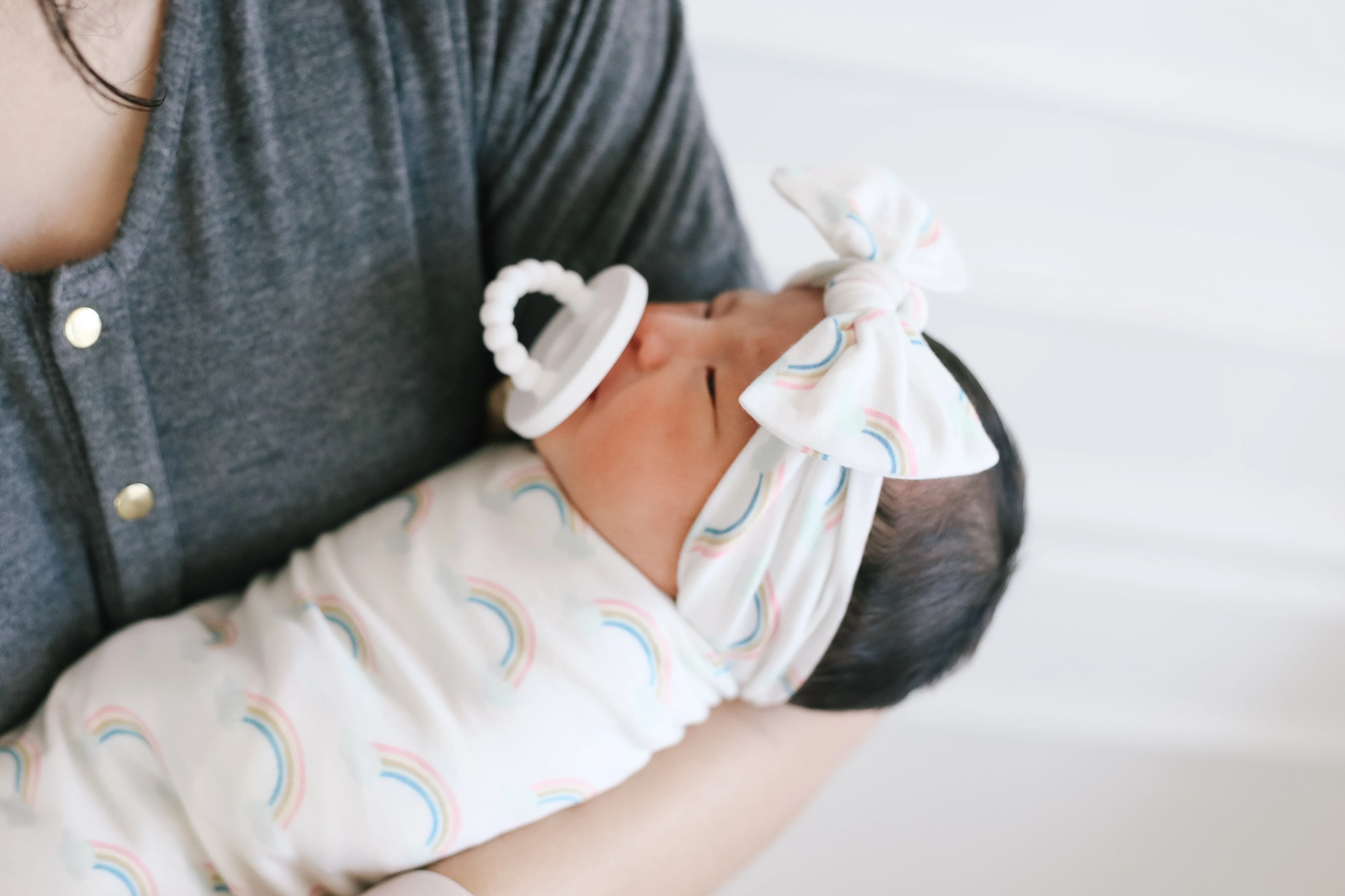 Knit Headband Bow - Daydream