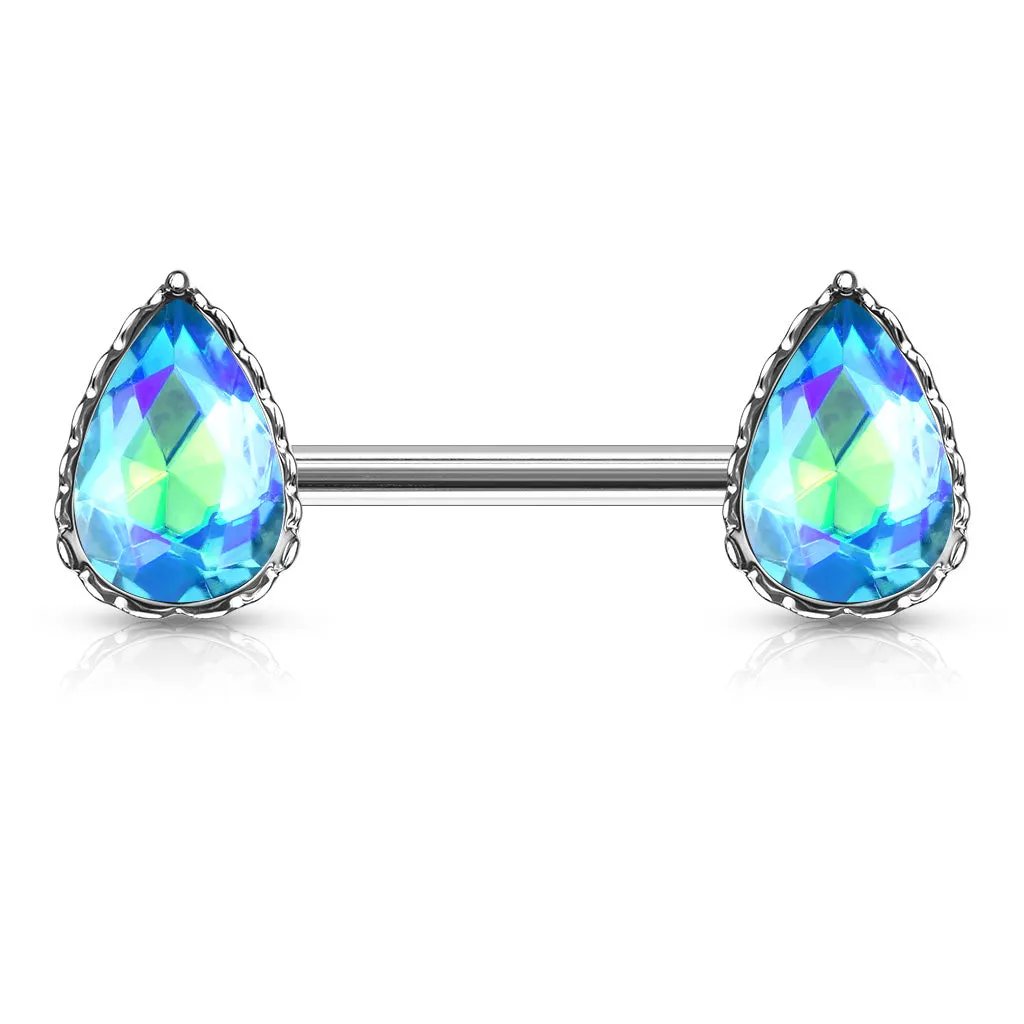 La Femme Teardrops Nipple Ring