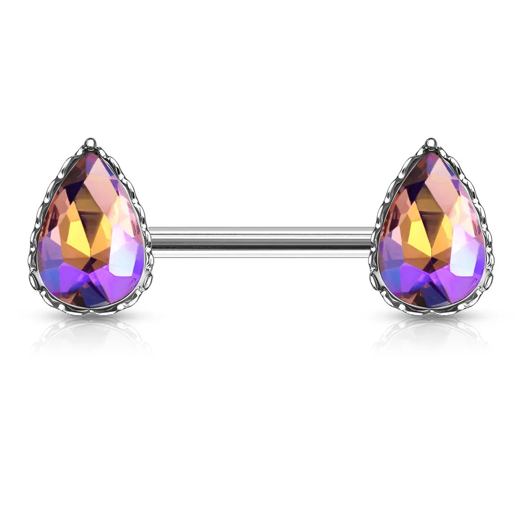 La Femme Teardrops Nipple Ring