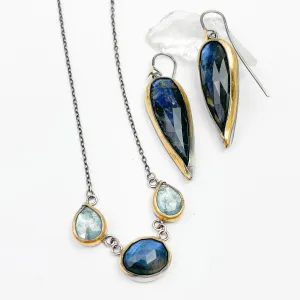 Labradorite Necklace and Earrings