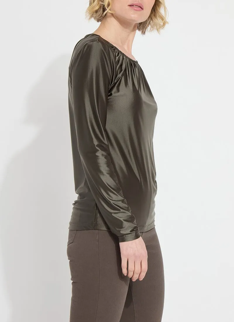 Larissa Satin Jersey Top