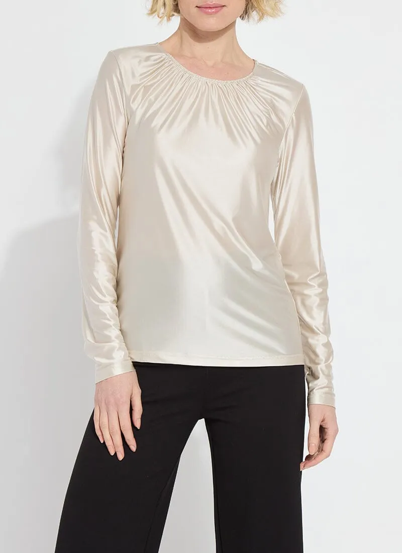 Larissa Satin Jersey Top