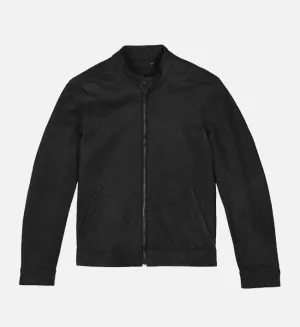 Men's Mate Black Cafe Racer Leather Jacket