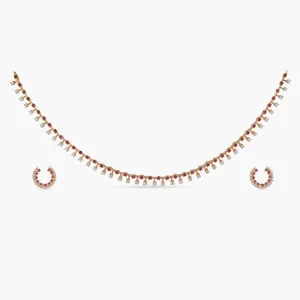 Narmeen Delicate CZ Necklace Set