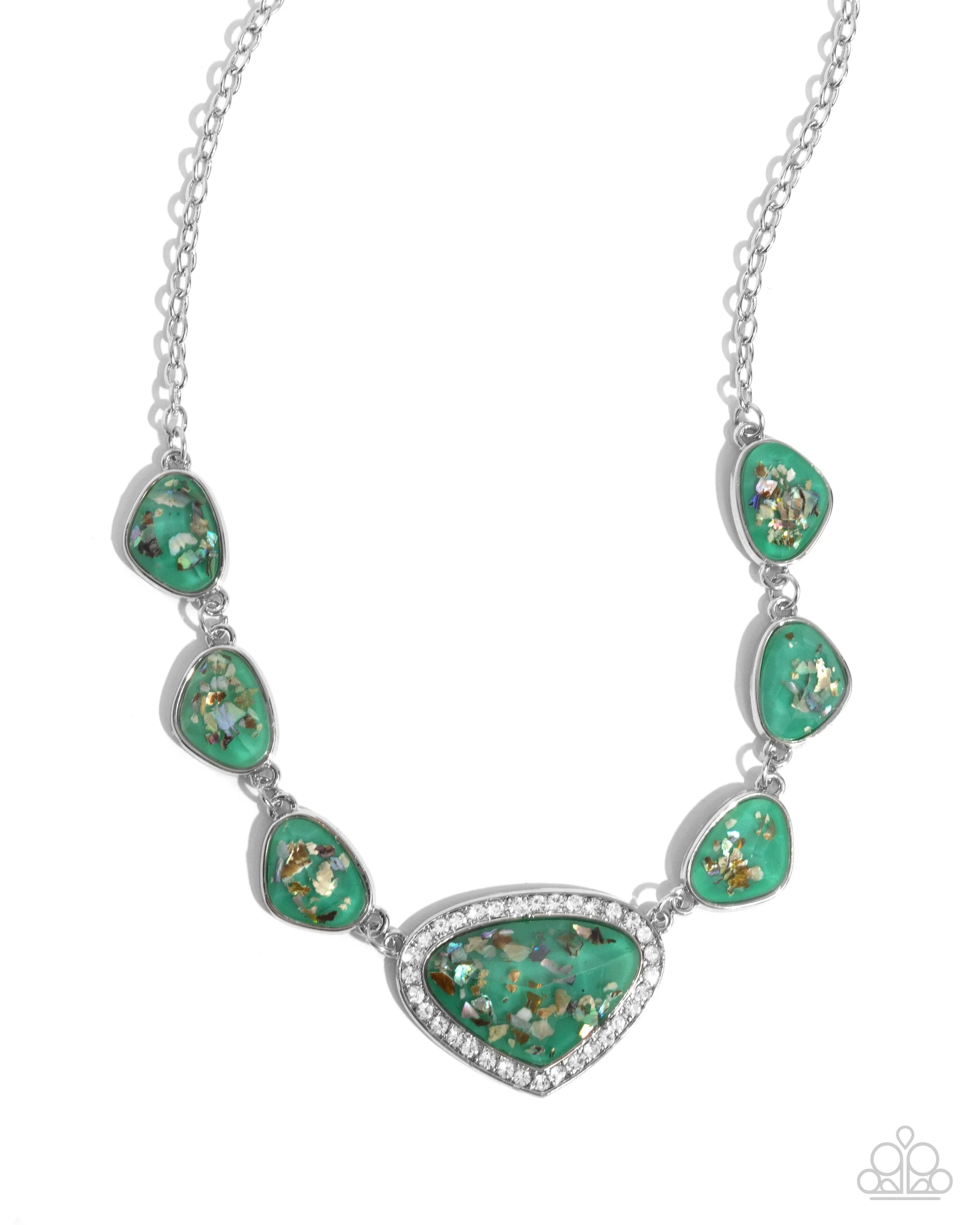 Necklaces Discreet Dazzle - Green