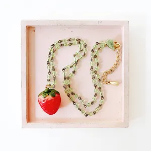 Nest Pretty Things | Kids Strawberry Charm Necklace