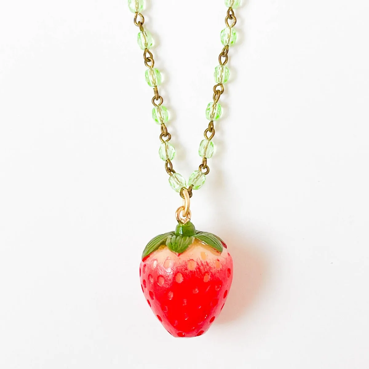 Nest Pretty Things | Kids Strawberry Charm Necklace