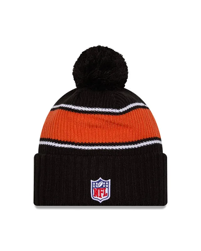 New Era Men's NFL Cincinnati Bengals Sideline 24 Sport Pom Knit Toque