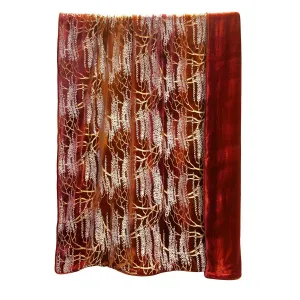 Paprika Willow Metallic Throw by Kevin O'Brien Studio