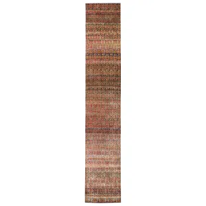 Pink Alchemy Contemporary Silk Runner - 3' x 17'11"