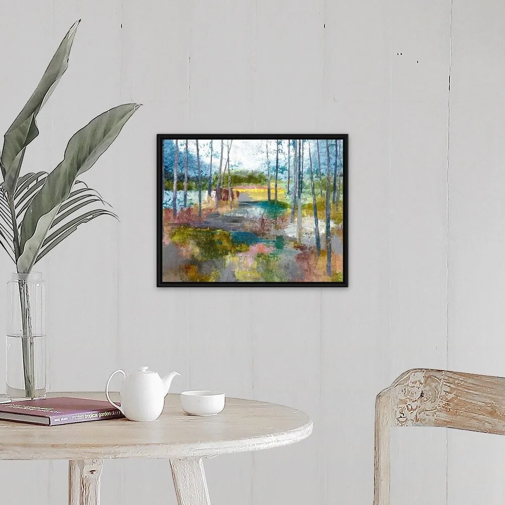 "Beauty In Backwoods" Black Float Frame Canvas Art