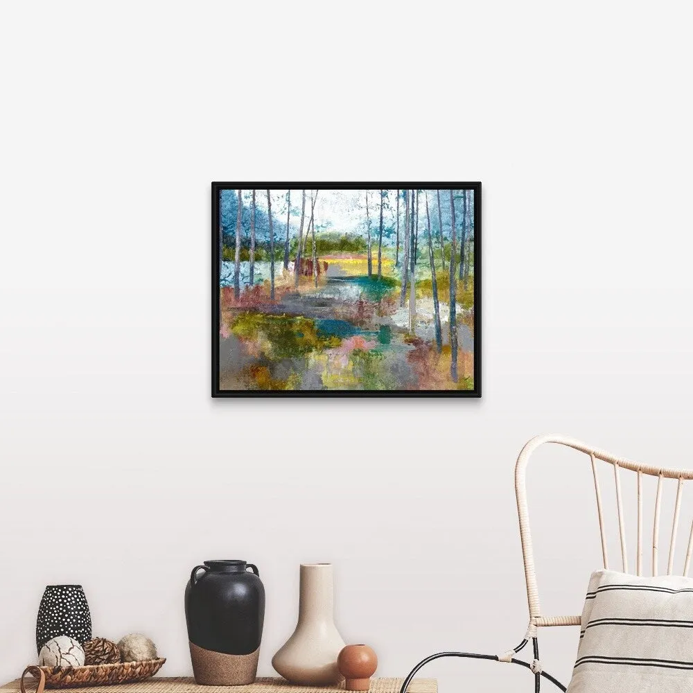 "Beauty In Backwoods" Black Float Frame Canvas Art