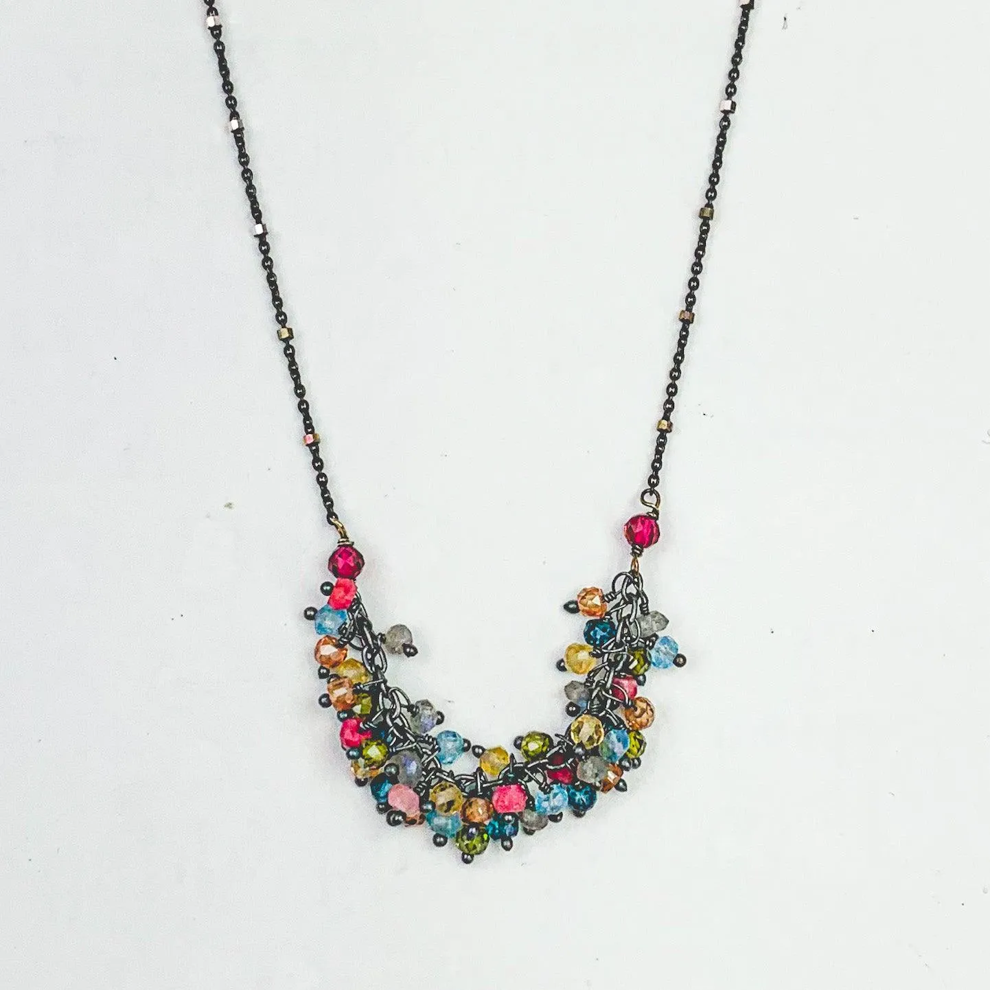 Riley Colorful PopArt Tailfeather Necklace