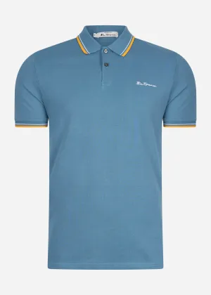 Signature polo - blue shadow