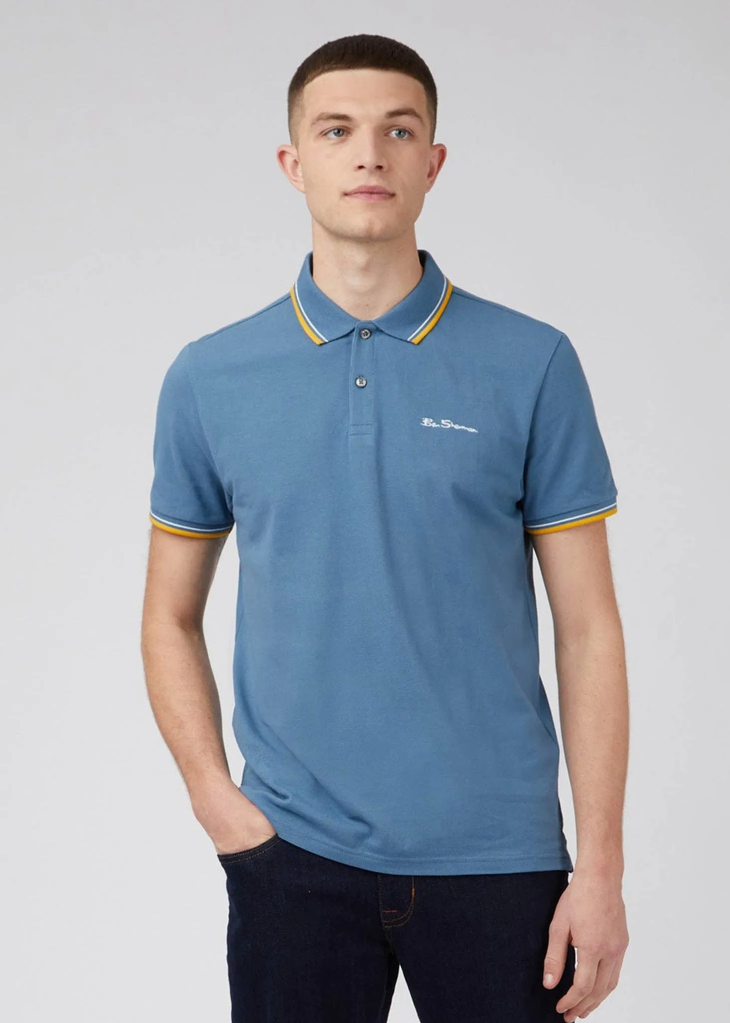 Signature polo - blue shadow