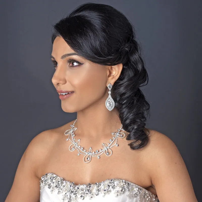 Sparkling Crystal Forehead Bridal Hair Chain Headpiece