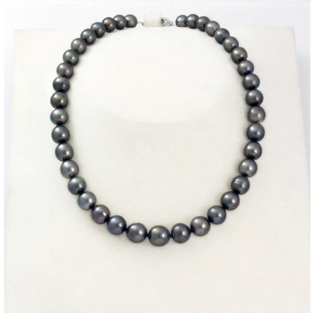 Tahitian pearl strand - Silver clasp - NESVPE01154