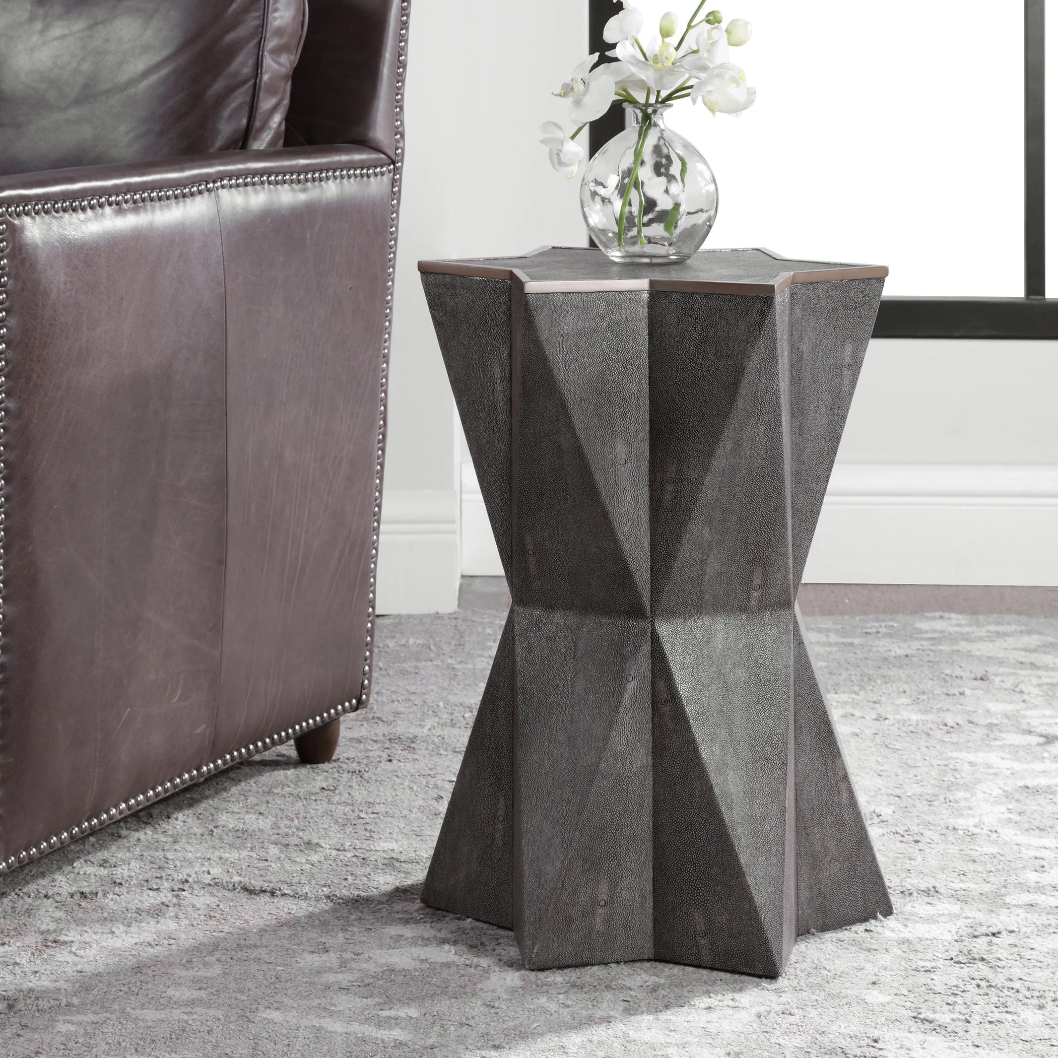 Uttermost Capella Gray Accent Table