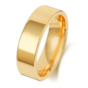 Wedding Band 18K Flat Court 6mm-1.25 Wedding  Ring WQ126L