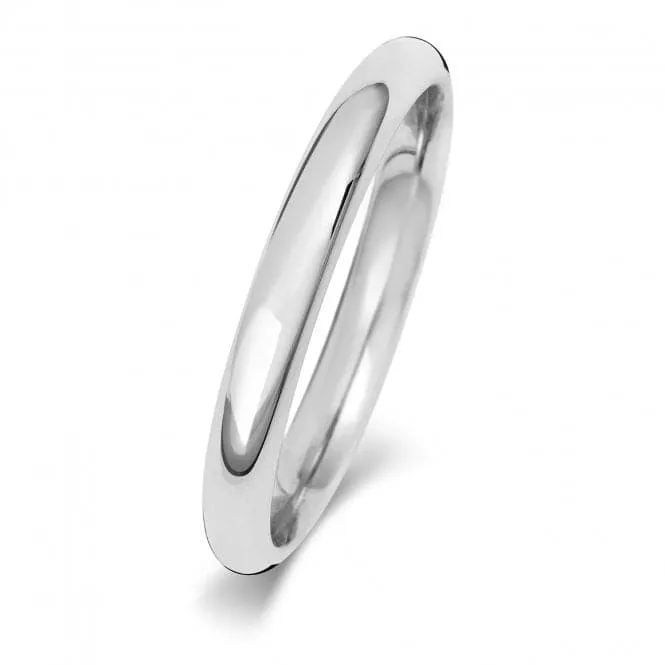 Wedding Band 9K Trad Court 2.5mm Wedding  Ring W162WH