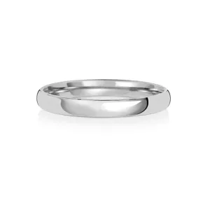 Wedding Band Platinum Slight Court 2.5mm-2.0 Wedding  Ring WP112EH