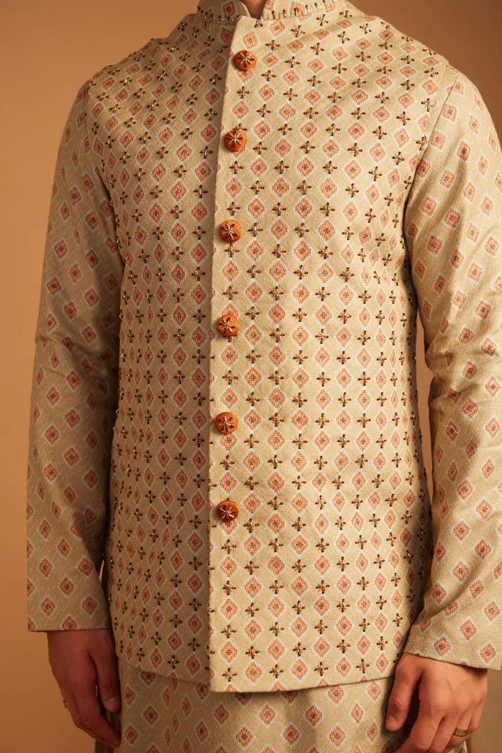 Zaitooni Bandi Kurta Set